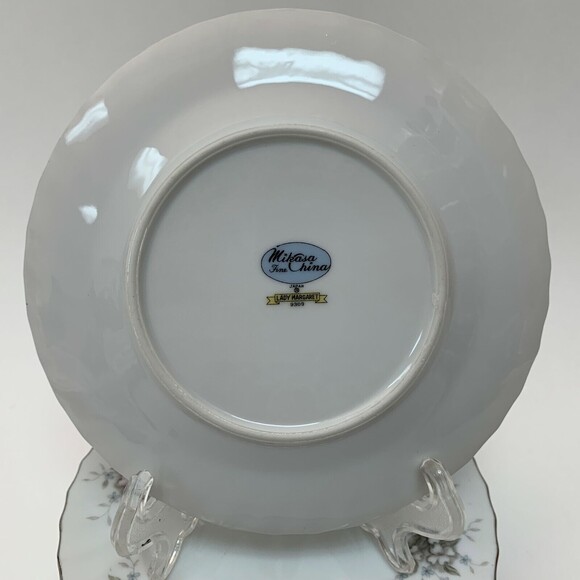 Mikasa Lady Margaret 9309 Bread and Butter Plates Japan Floral Lot of 7 - Picture 3 of 6